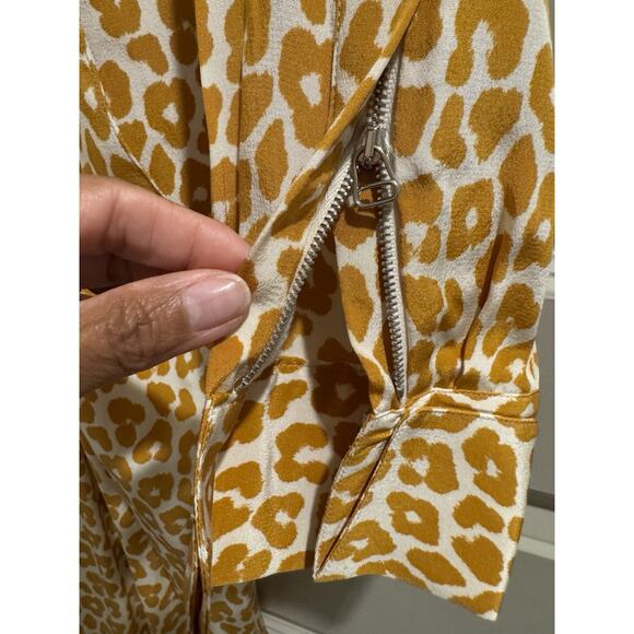 Philip Lim 3.1 100% Silk Animal Print Jumpsuit 8 - Picture 4 of 9